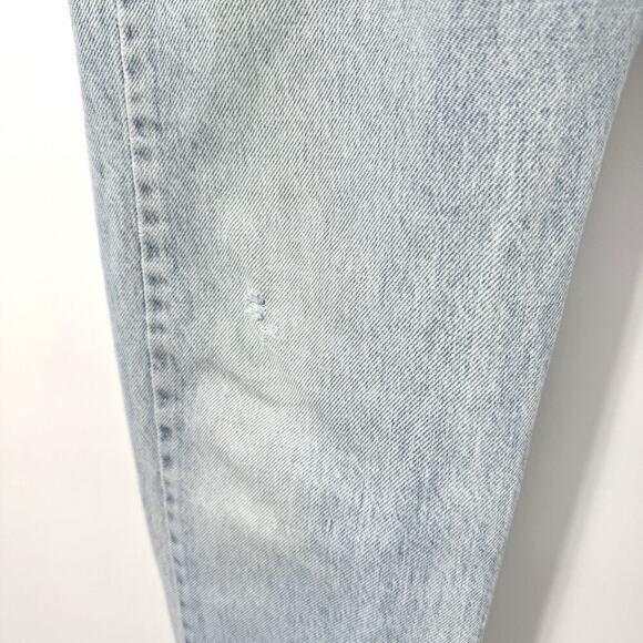 Levis 505 VTG 1992 Faded WORN Blue Jeans Straight 32x34 1990s Distressed Light - Picture 9 of 14